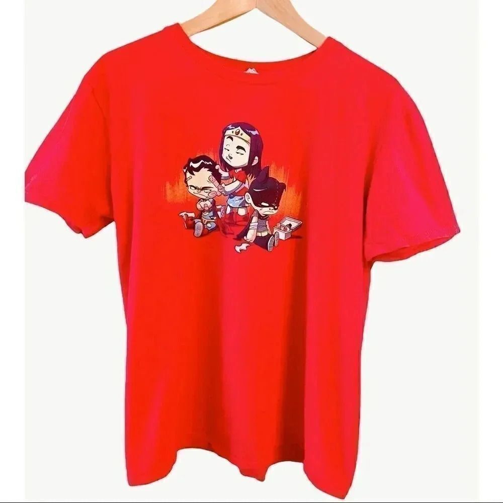 Y2K Anvil Ring Spun Wonder Women Short Sleeves T-Shirt SZ L